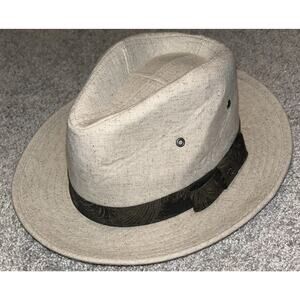 Penguin Cotton/Linen/Spandex Blend Cream‎ Hat Sz. S/M